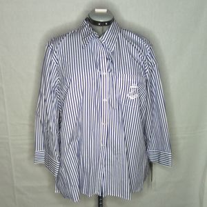 Ralph Lauren 3/4 sleeve striped button down